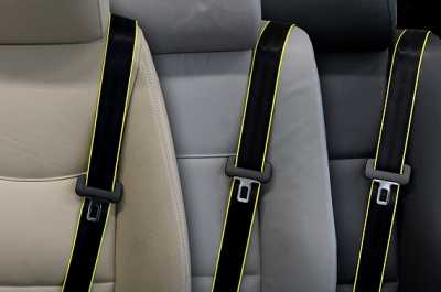 Yellow Edge   Custom Color Seat Belt Webbing Replacement   Color Code 70310