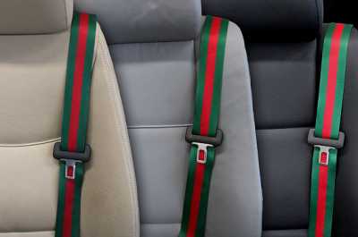 Euro Stripe   Custom Color Seat Belt Webbing Replacement   Color Code 70430